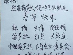 中国葫芦丝巴乌专业委员会祝全国爱好者新春快乐
